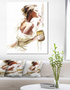 Fashion Woman - Abstract Portrait Canvas Print