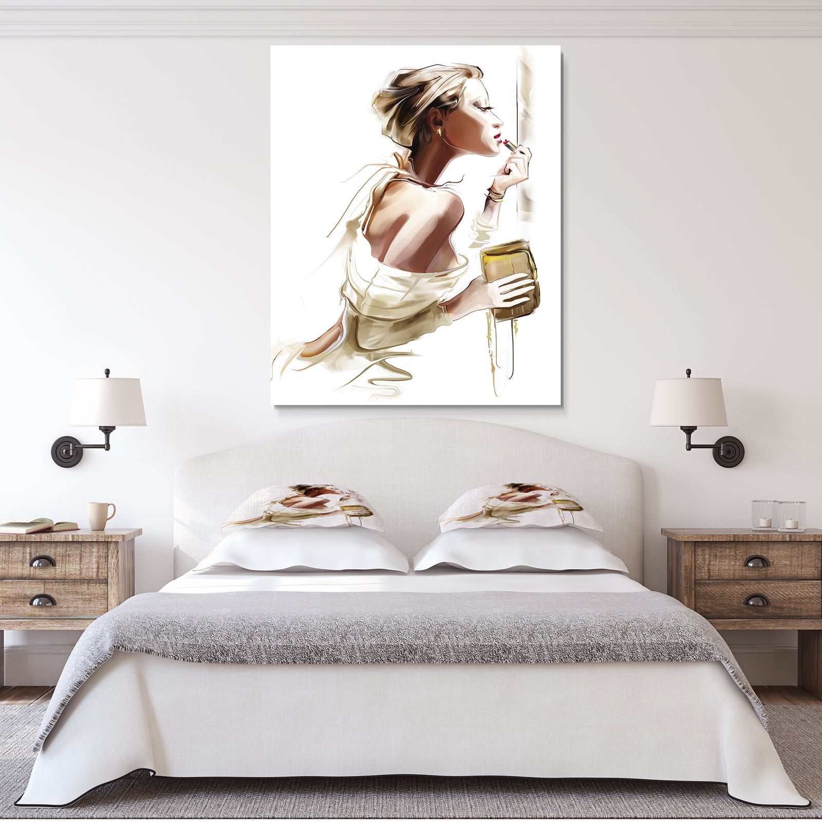 Fashion Woman - Abstract Portrait Canvas Print