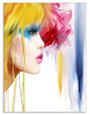 Girl with Colorful Hair - Portrait Contemporary Artwork