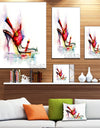 Red High Heel Shoe - Digital Canvas Art Print