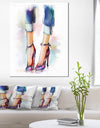 Female Legs and Shoes - Digital Print on Canvas