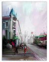 City Street - Cityscape Canvas Artwork Print