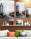 City Street - Cityscape Canvas Artwork Print