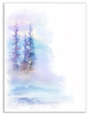 Watercolor Trees - Landscape Canvas Art Print