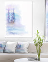 Watercolor Trees - Landscape Canvas Art Print