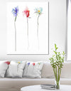 Three Flowers - Floral Digital Canvas Art Print