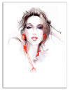Stylish Woman - Digital Portrait Canvas Art Print