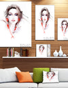 Stylish Woman - Digital Portrait Canvas Art Print