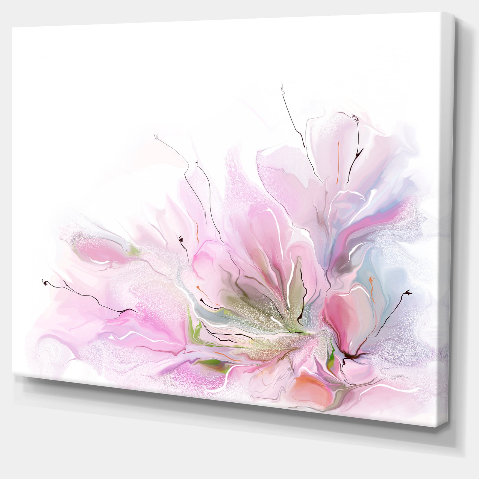 Lovely Pink Flowers - Floral Contemporary Canvas Art Print