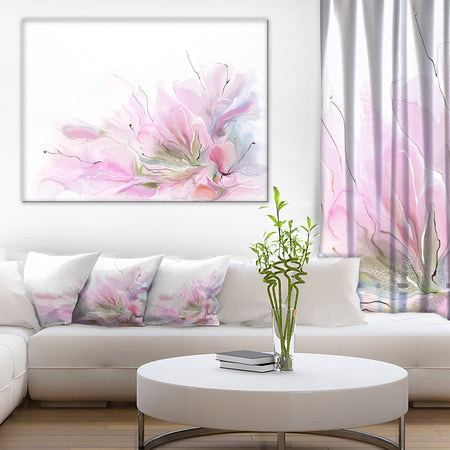 Lovely Pink Flowers - Floral Contemporary Canvas Art Print