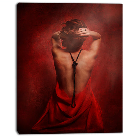 Woman in Red - Portrait Contemporary Artwork