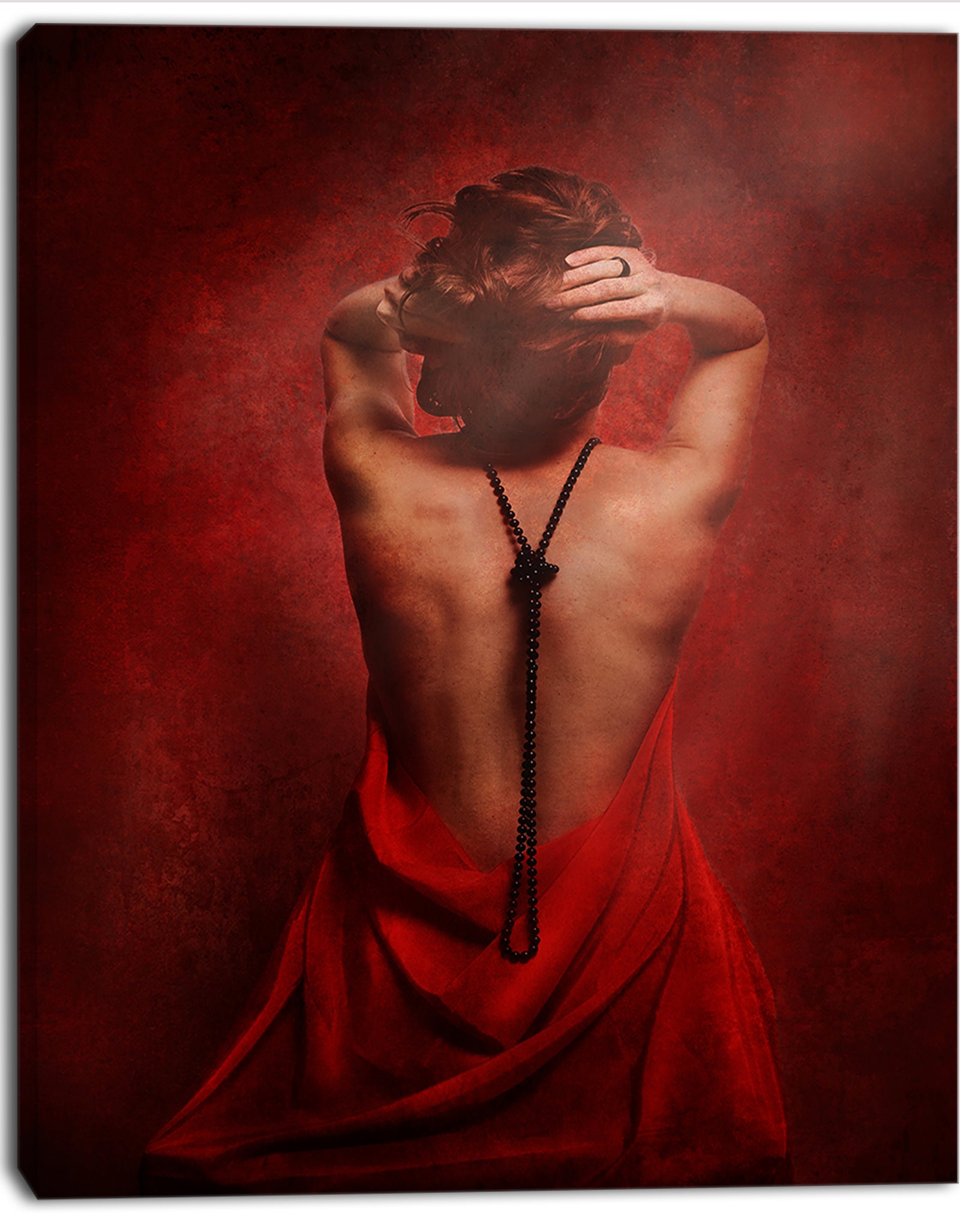 Woman in Red - Portrait Contemporary Artwork
