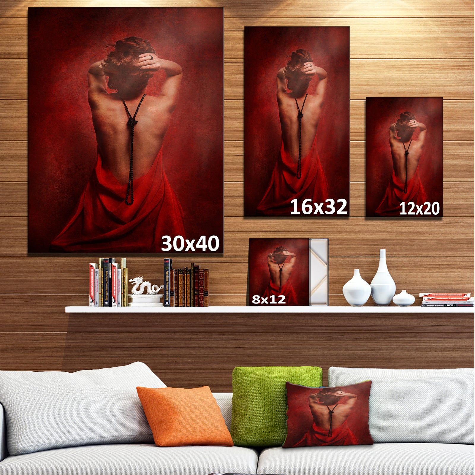 Woman in Red - Portrait Contemporary Artwork