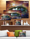 Human Eye Looking in Universe - Contemporary Canvas Art Print