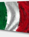 Italy Flag - Contemporary Canvas Art Print