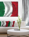 Italy Flag - Contemporary Canvas Art Print