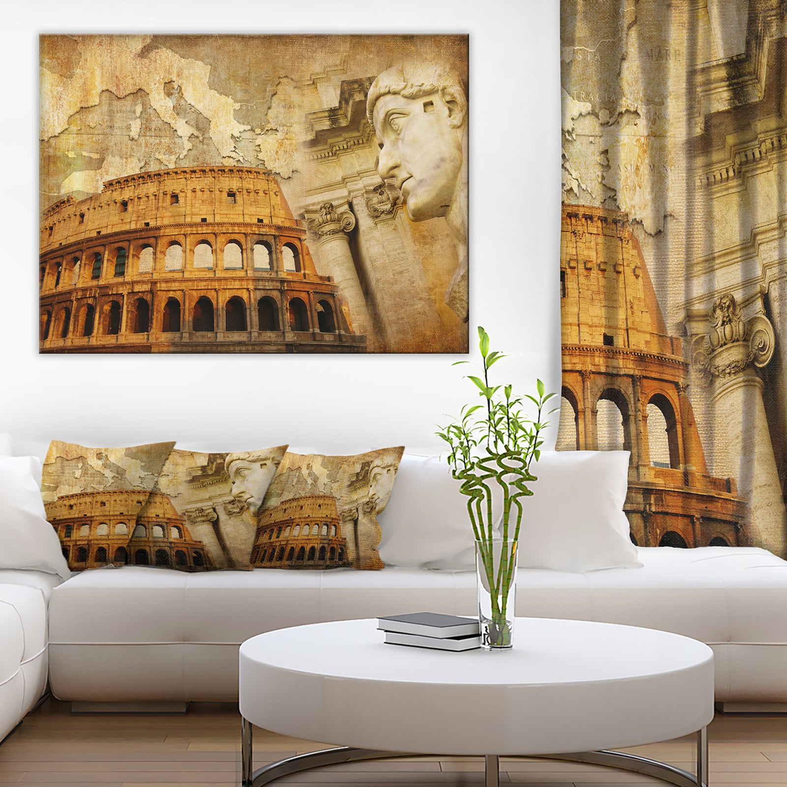 Great Roman Empire - Digital Art Collage Canvas Art