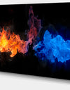 Blue and Red Fire Contemporary Artwork