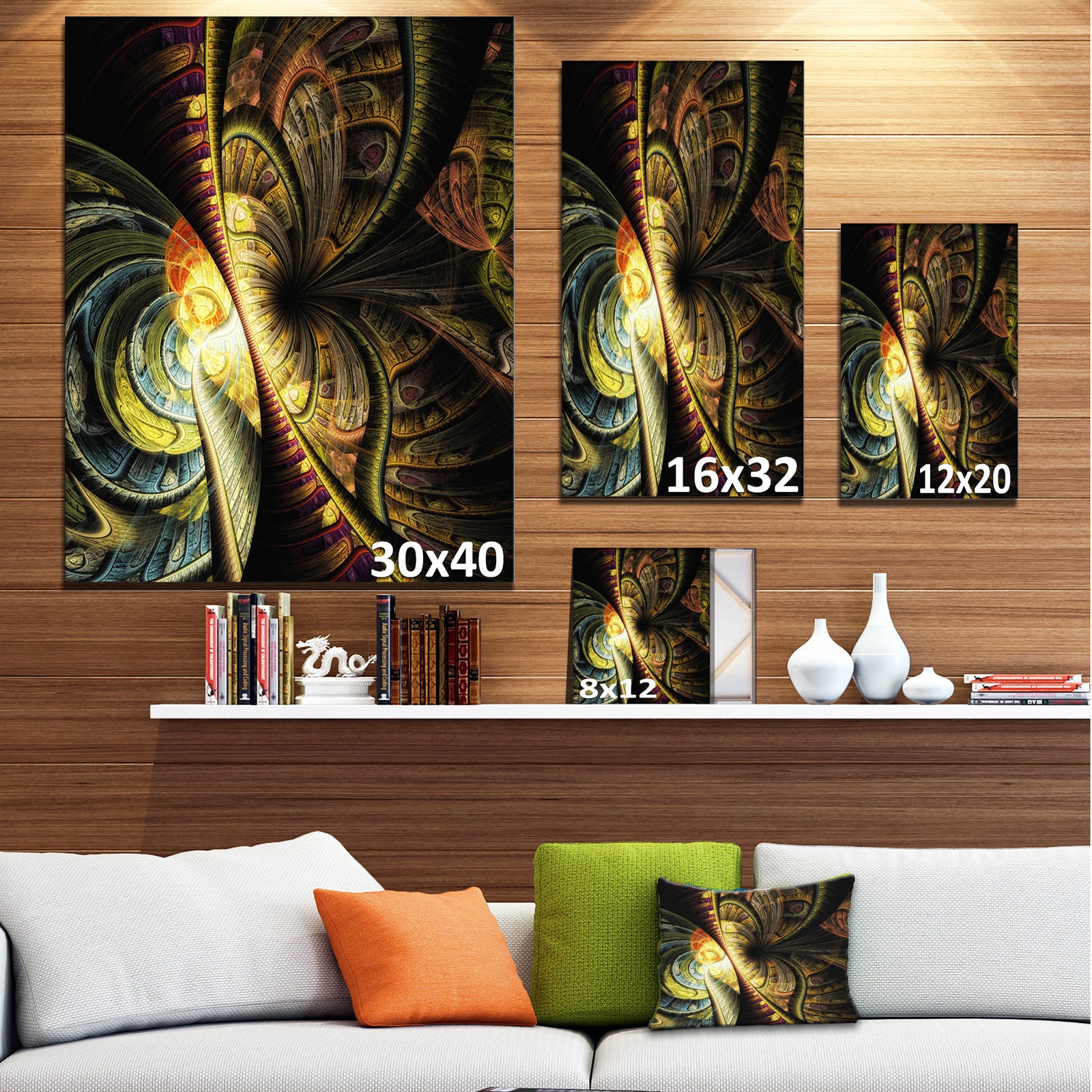 Fractal Illustration - Abstract Digital Canvas Art Print