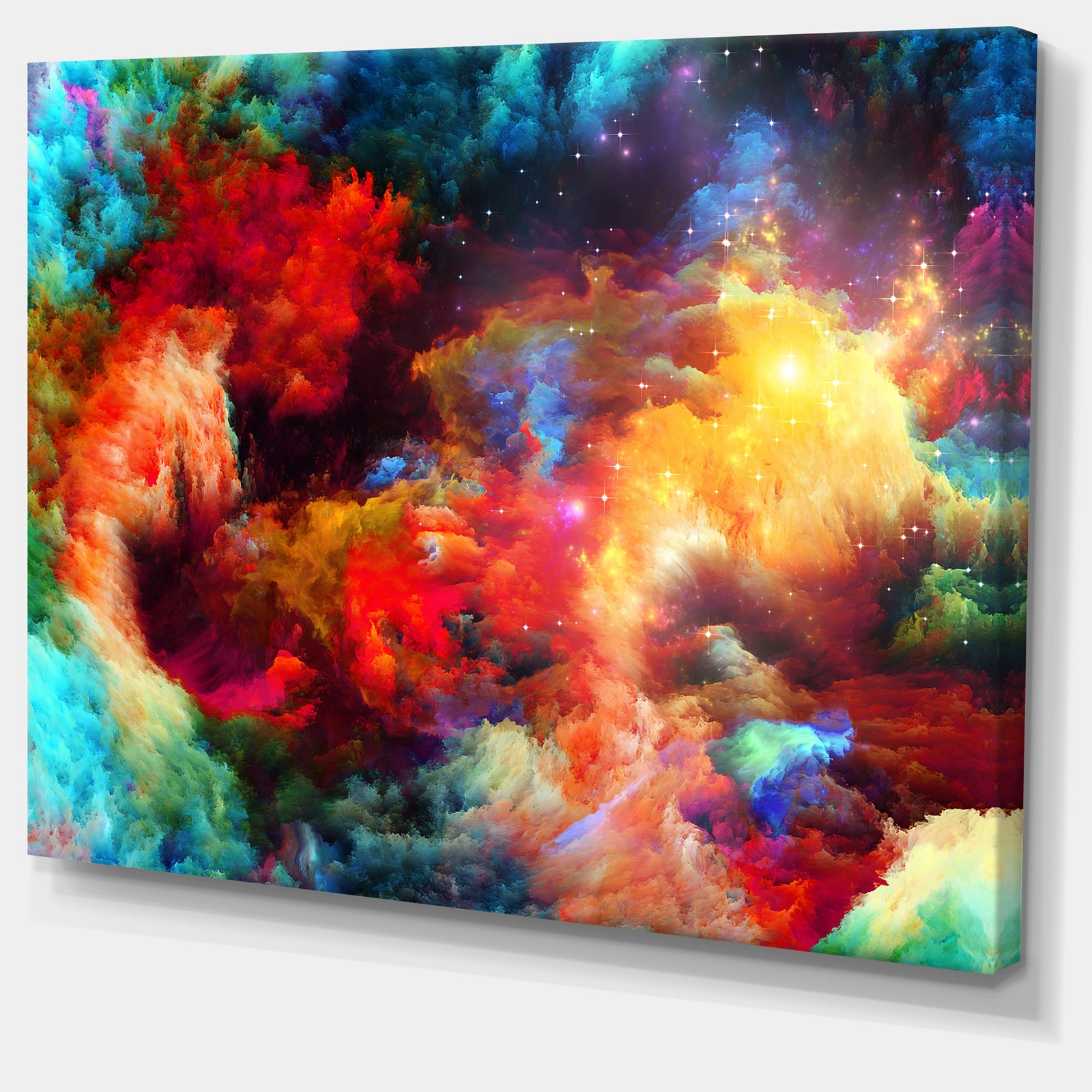 Fractal Paint Fusion - Contemporary Art Canvas Print