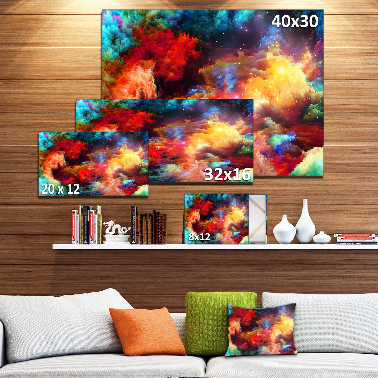Fractal Paint Fusion - Contemporary Art Canvas Print
