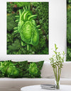 Green Healthy Heart - Contemporary Artwork