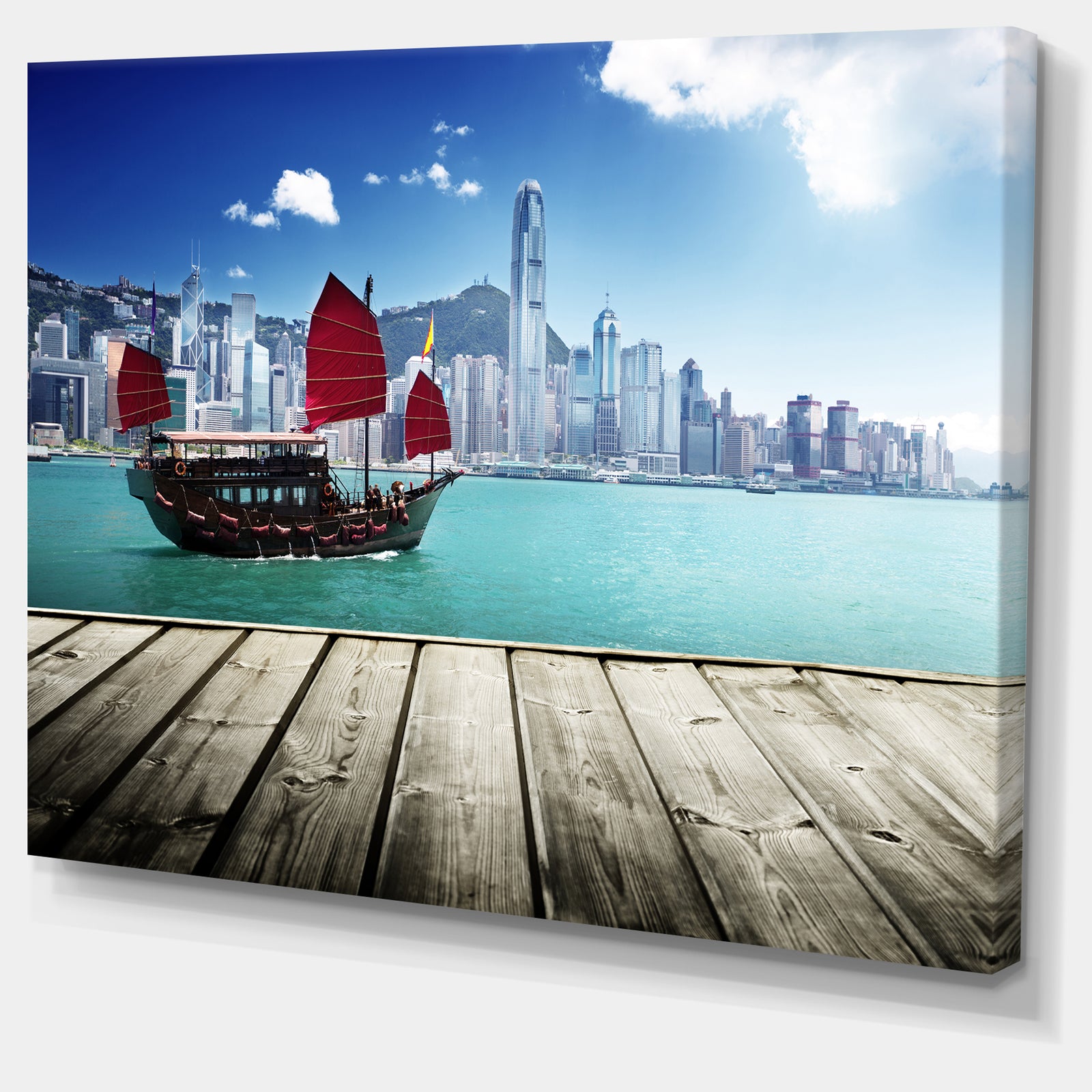 Hong Kong Harbor - Photography Canvas Art Print