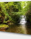 Water Flowing over Rocks - Landscape Photo Canvas Print