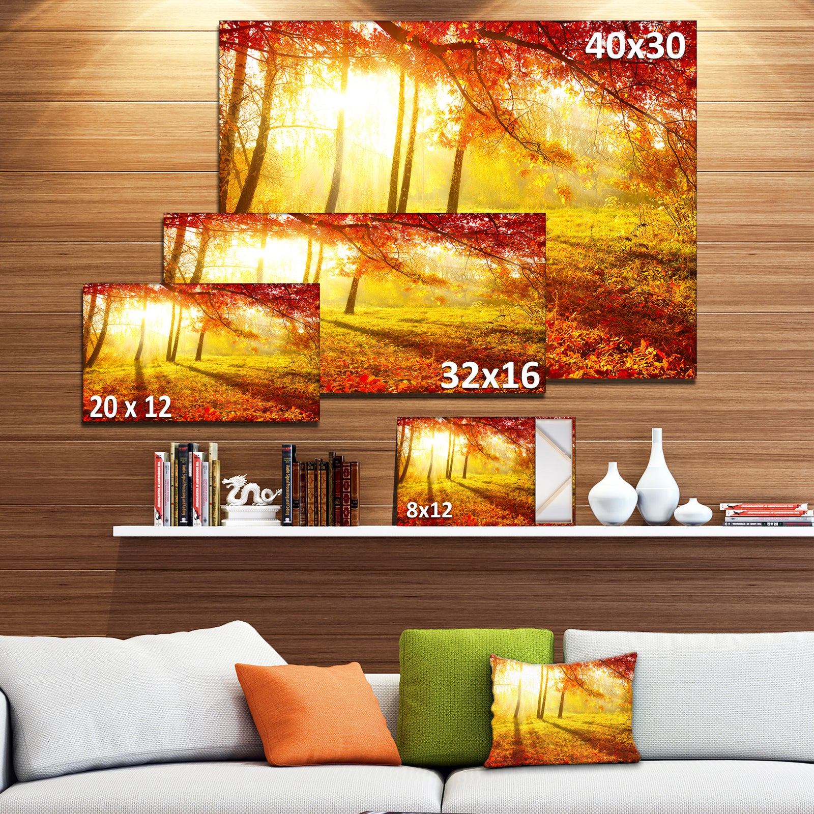 Autumnal Park - Landscape Photography Canvas Art Print