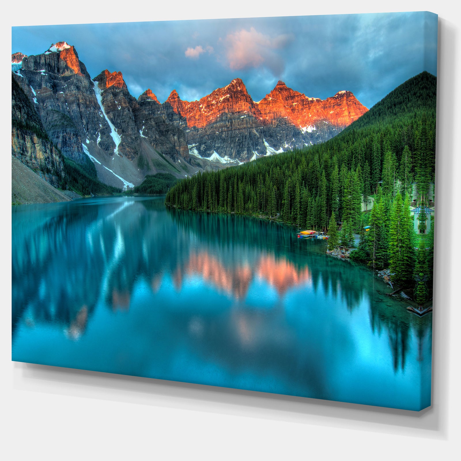 Moraine Lake Sunrise - Landscape Photography Canvas Print