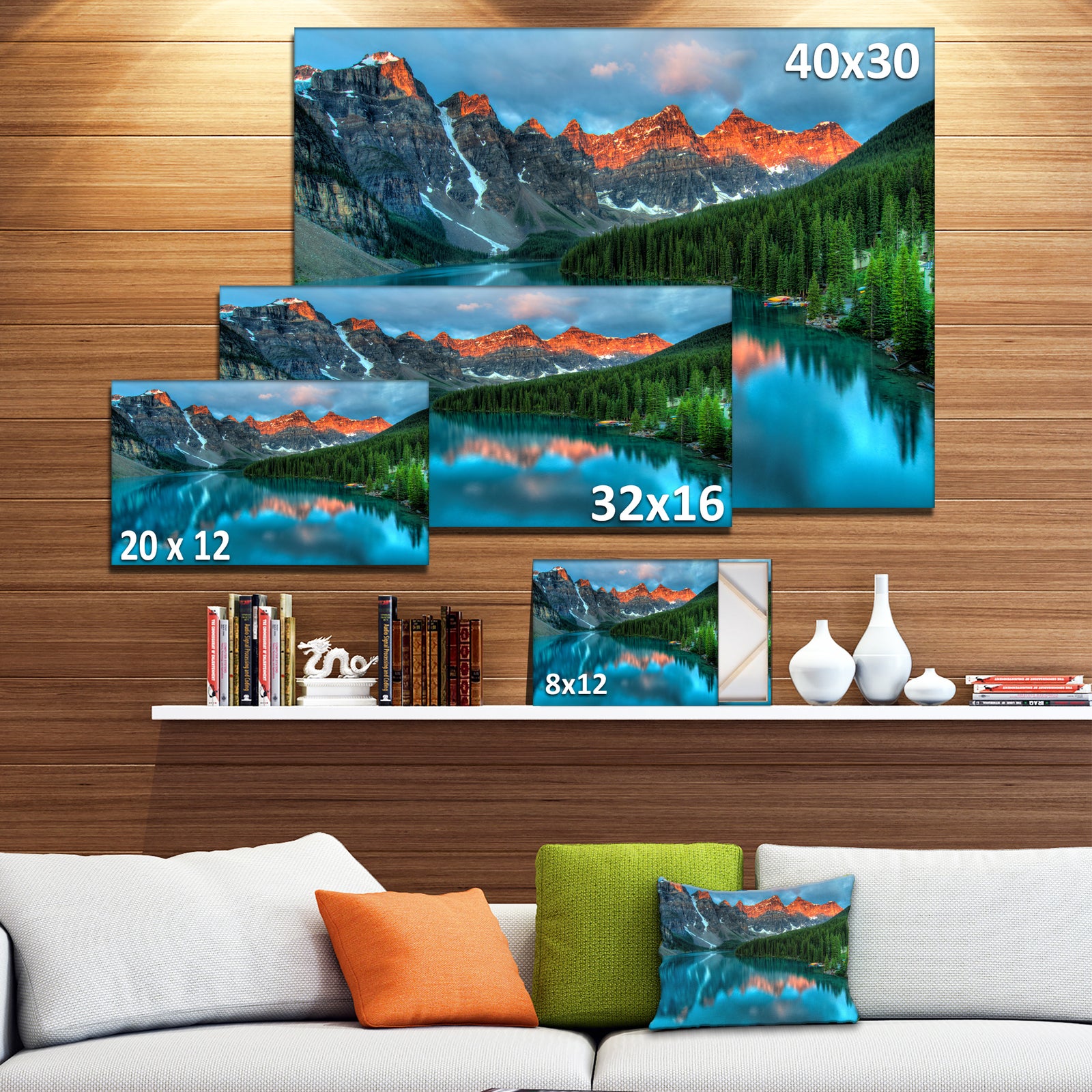 Moraine Lake Sunrise - Landscape Photography Canvas Print