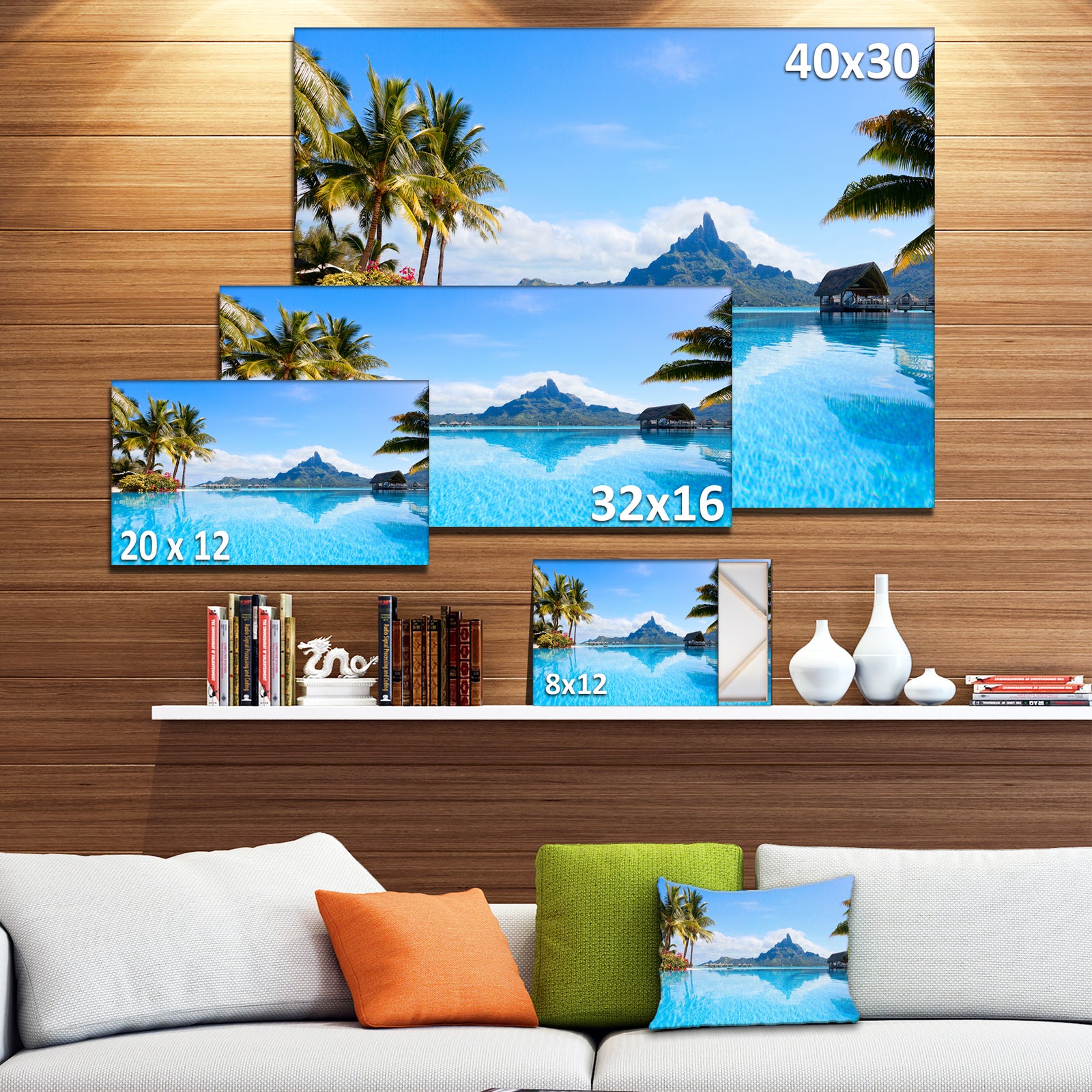 Bora Bora Landscape - Photography Canvas Art Print