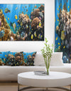 Coral Colony Panorama - Photography Canvas Art Print