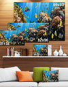 Coral Colony Panorama - Photography Canvas Art Print