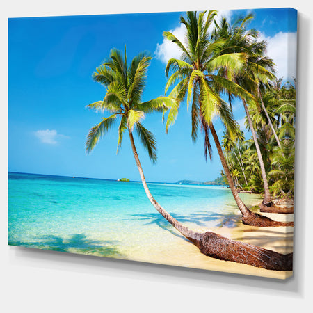 Tropical Beach Photography Seascape Canvas Print