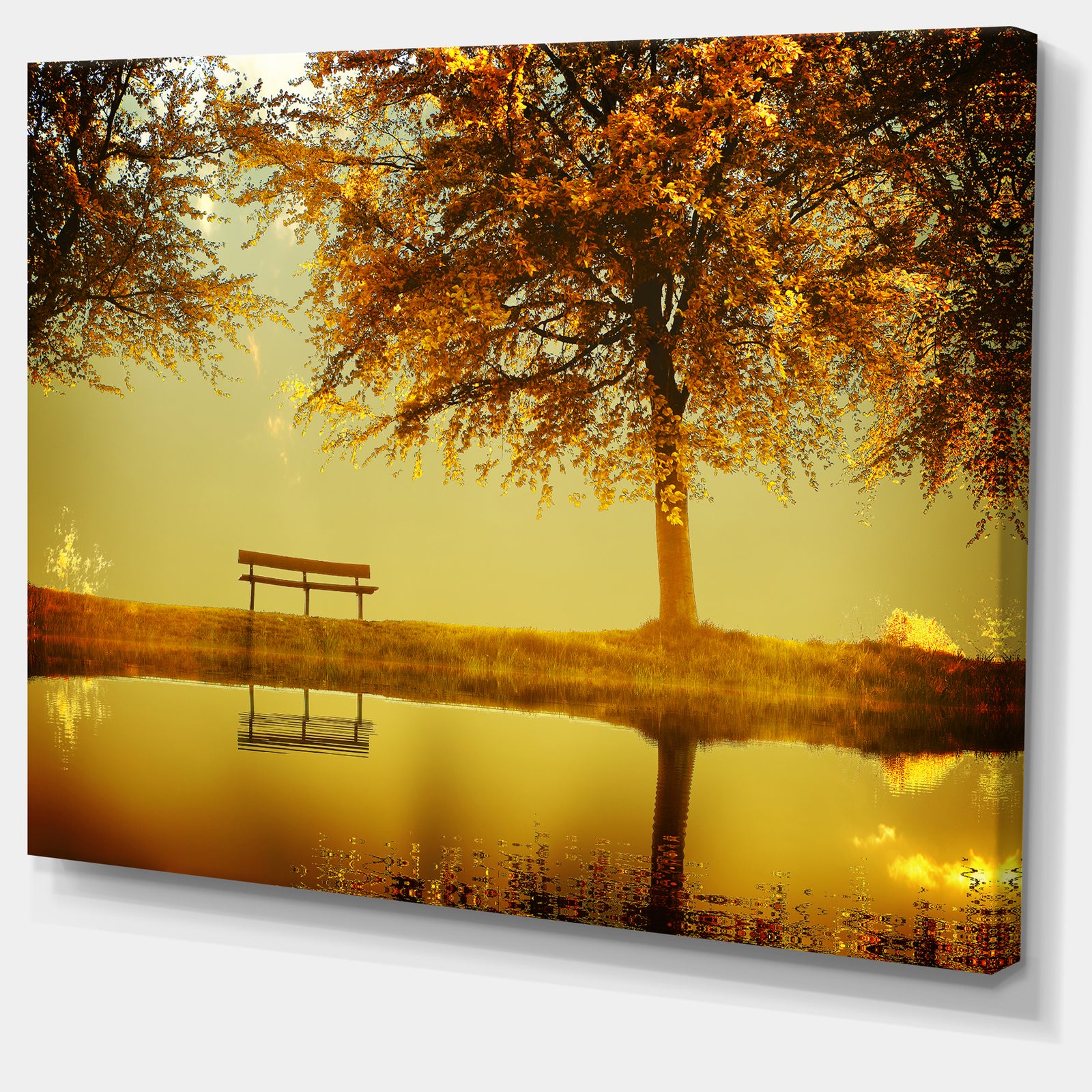 Golden Planet - Landscape Photography Canvas Print