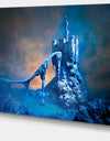 Old Blue Castle Contemporary Canvas Art Print