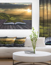 Open Book to Green Valley Digital Art- Landscape Canvas Print