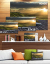 Open Book to Green Valley Digital Art- Landscape Canvas Print