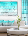 Blue Mosaic Cubes - Contemporary Artwork