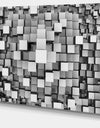 Black and Grey Cubes - Contemporary Canvas Art Print