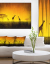 African Sunset Aura - Landscape Canvas Art Print