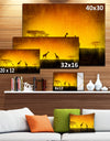 African Sunset Aura - Landscape Canvas Art Print