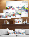 Colorful Circles and Shapes - Abstract Digital Canvas Print