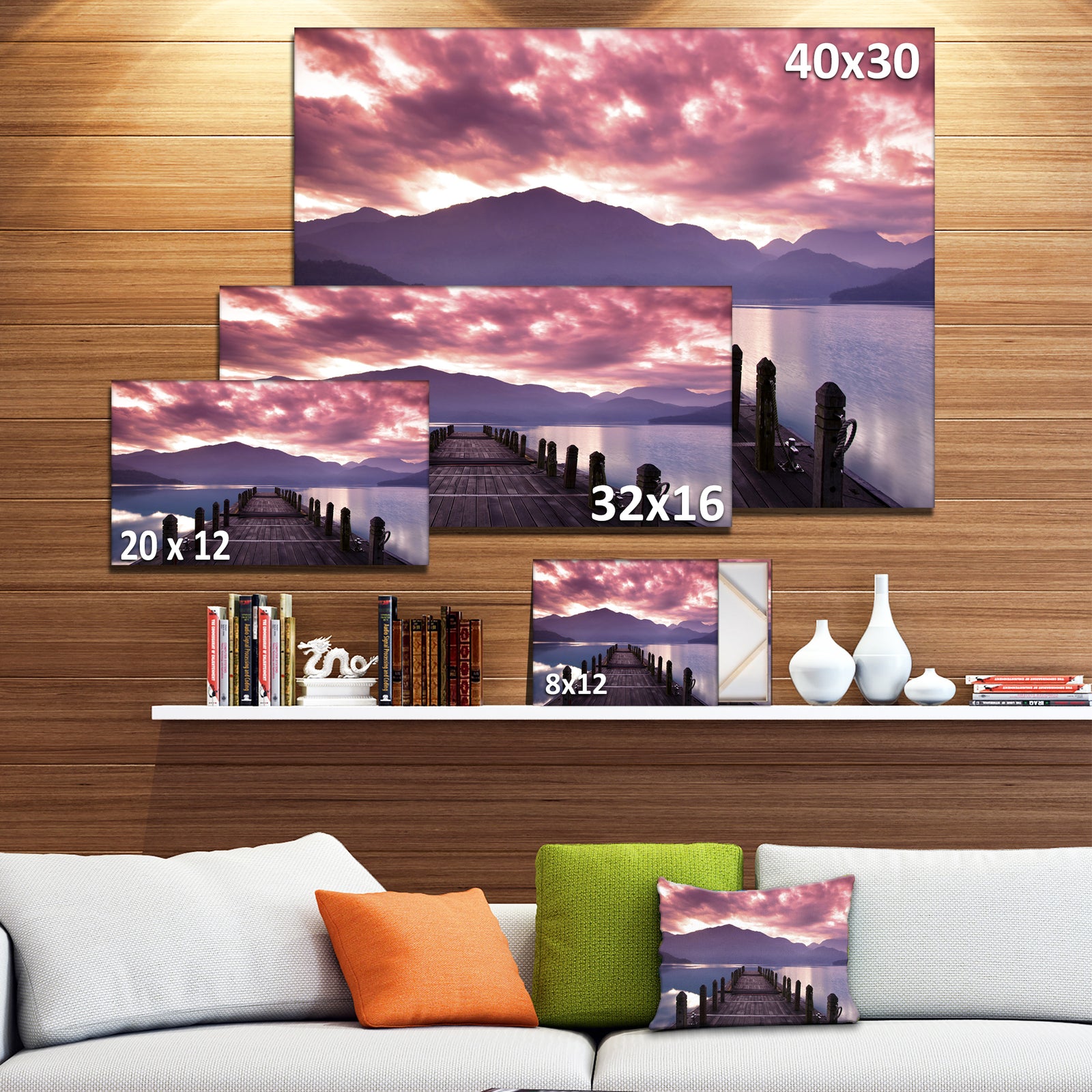 Beautiful Spring Sea at Morning - Photography Canvas Art Print