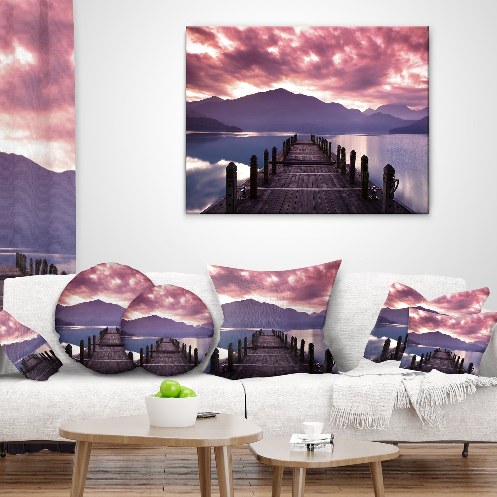 Beautiful Spring Sea at Morning - Photography Canvas Art Print