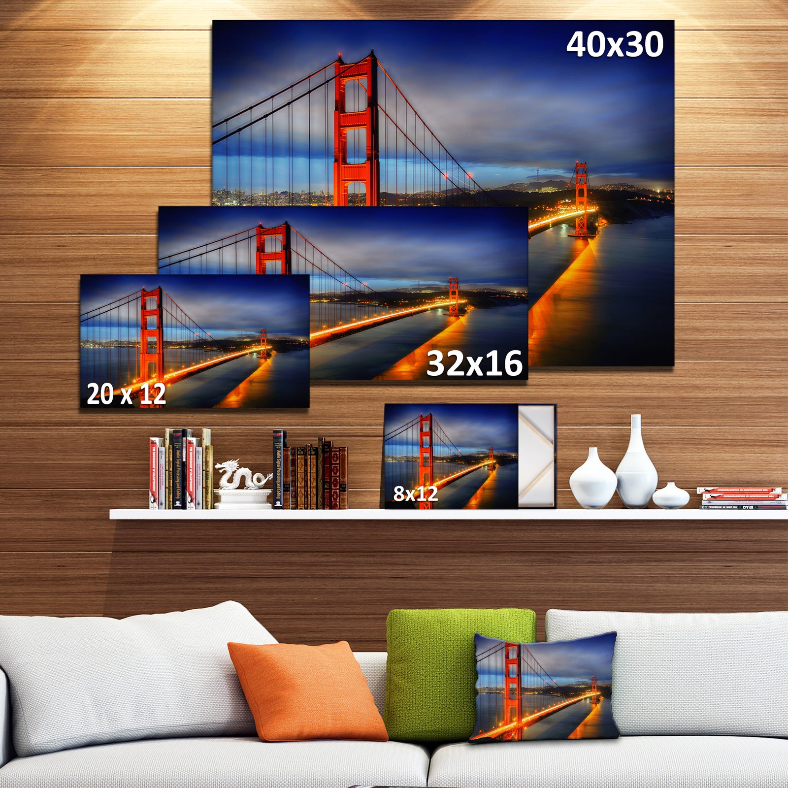 Golden Gate Bridge - Landscape Photo Canvas Print