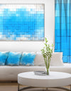 3D Blue Cubes - Contemporary Art Canvas Print