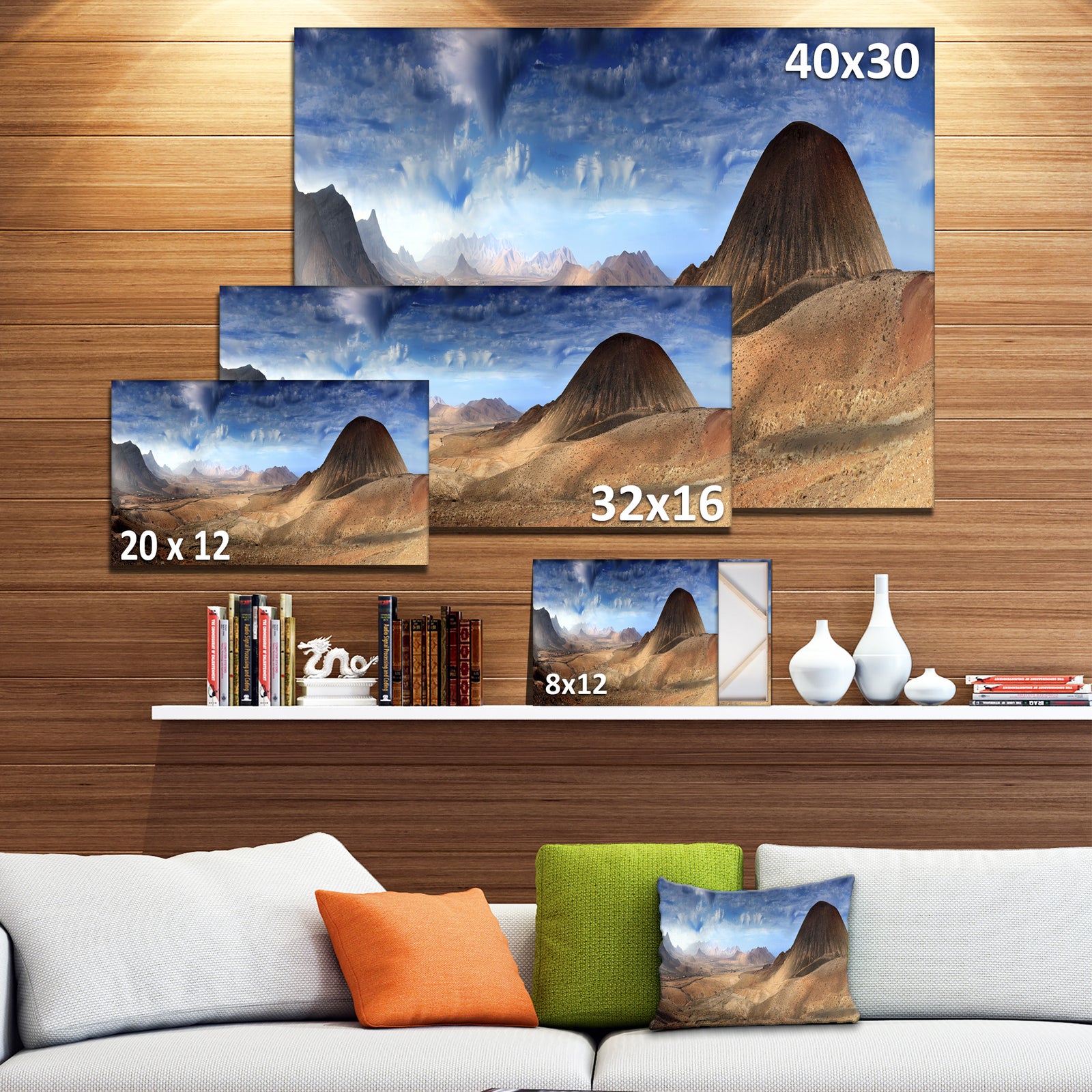 Mountain Scenery Panorama - Landscape Photo Canvas Print