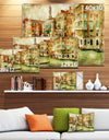 Vintage Venice - Digital Art Landscape Canvas Print